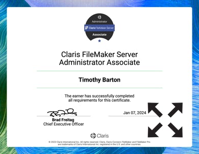 Filemaker Certificate