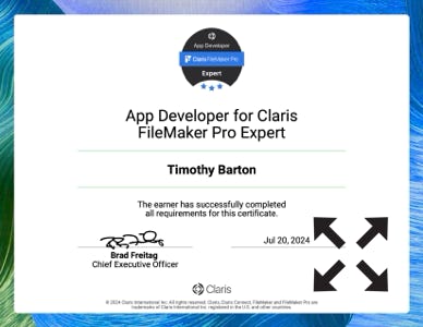 Filemaker Certificate